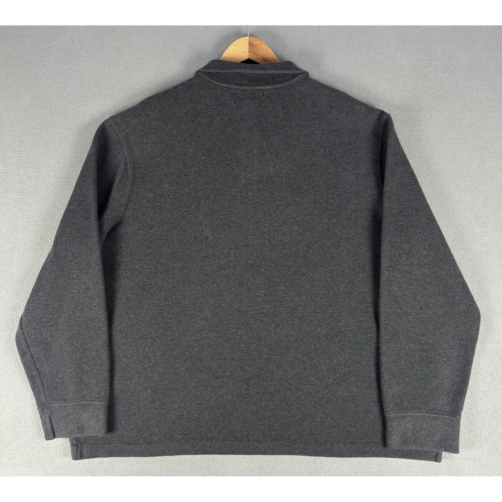Polo Ralph Lauren Quarter Zip Sweater Mens 2XL Grey Old Money Prep Office Knit - Picture 3 of 7